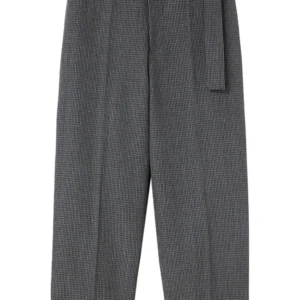 Pantalon à carreaux avec ceinture